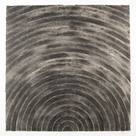"Arcs & Semicircles lll", 2003. Lithograph with chine colle', edition of 12. Image: 24" x 24", paper: 30" x 30".