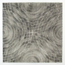 "Arcs & Semicircles lV", 2003. Lithograph with chine colle', edition of 12. Image: 24" x 24", paper: 30" x 30".