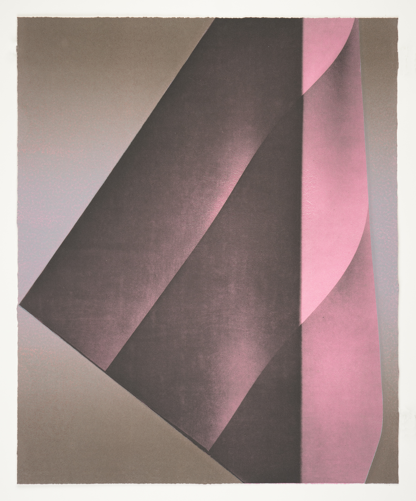 Kate Petley: "Marker 8" 2022. Photogravure monoprint on Hahnemühle Copperplate paper, 24.75" x 20.25". Published by Manneken Press.