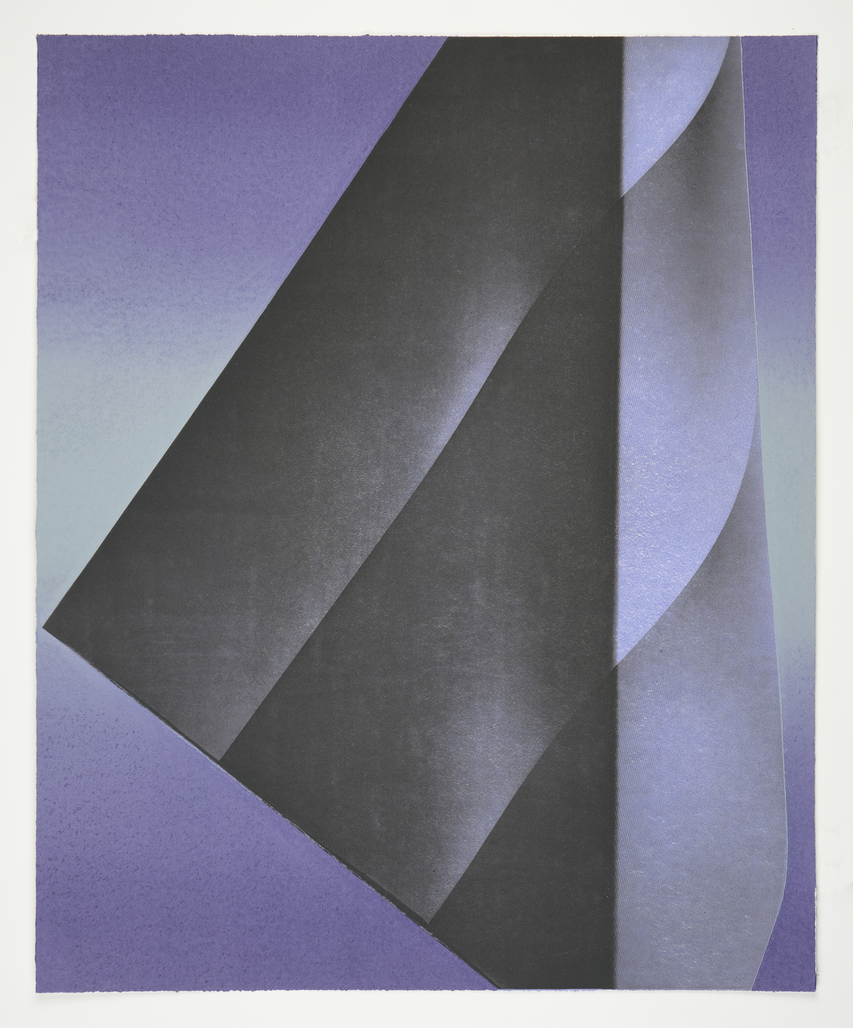 Kate Petley: "Marker 9" 2022. Photogravure monoprint on Hahnemühle Copperplate paper, 24.75" x 20.25". Published by Manneken Press.