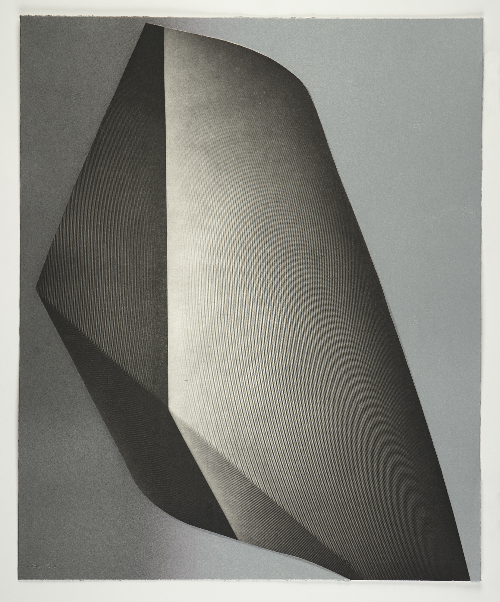Kate Petley: "Signal 11" 2022. Photogravure monoprint on Hanhnemühle Copperplate paper, 24.75" x 20.25". Published by Manneken Press.