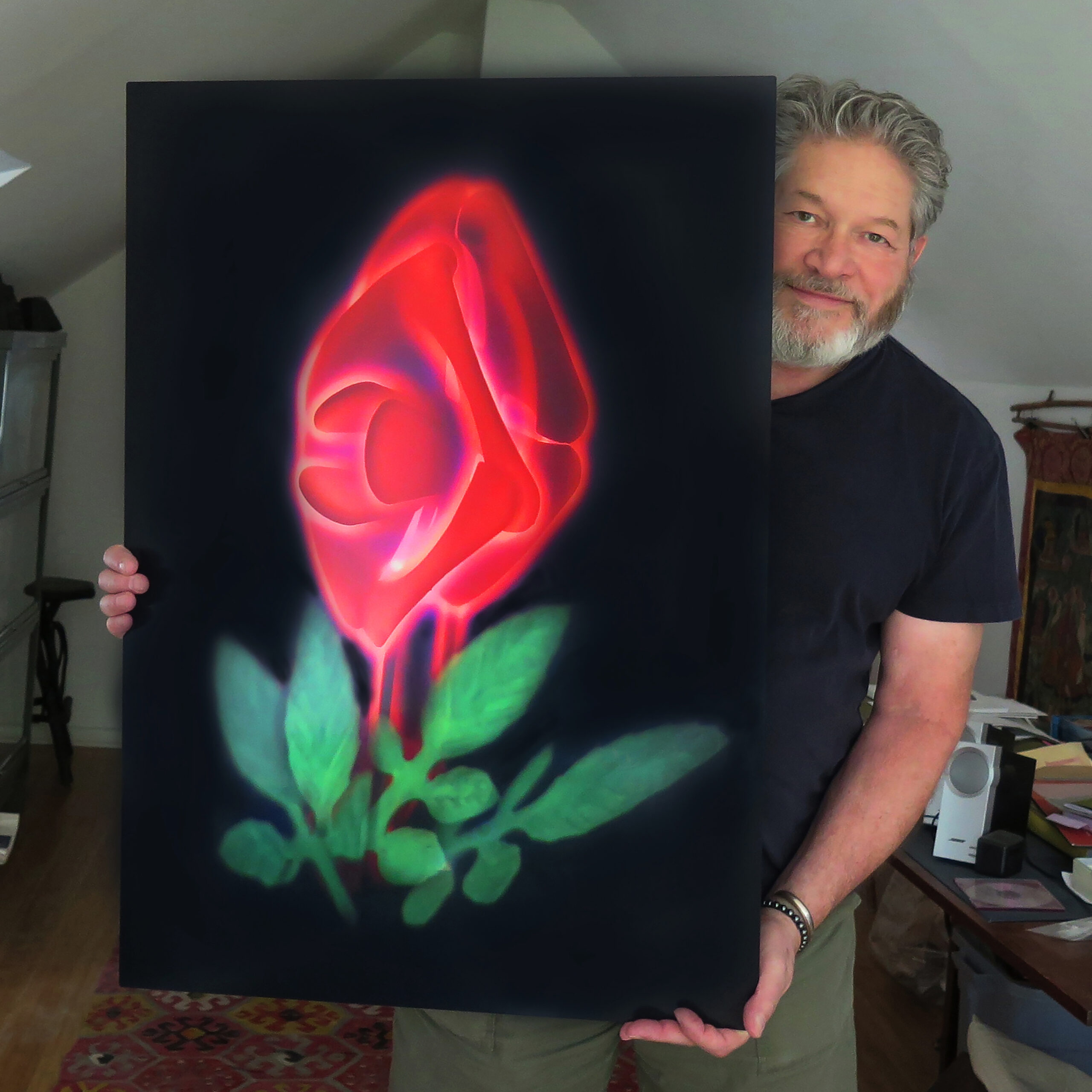 Gary Justis with Rose