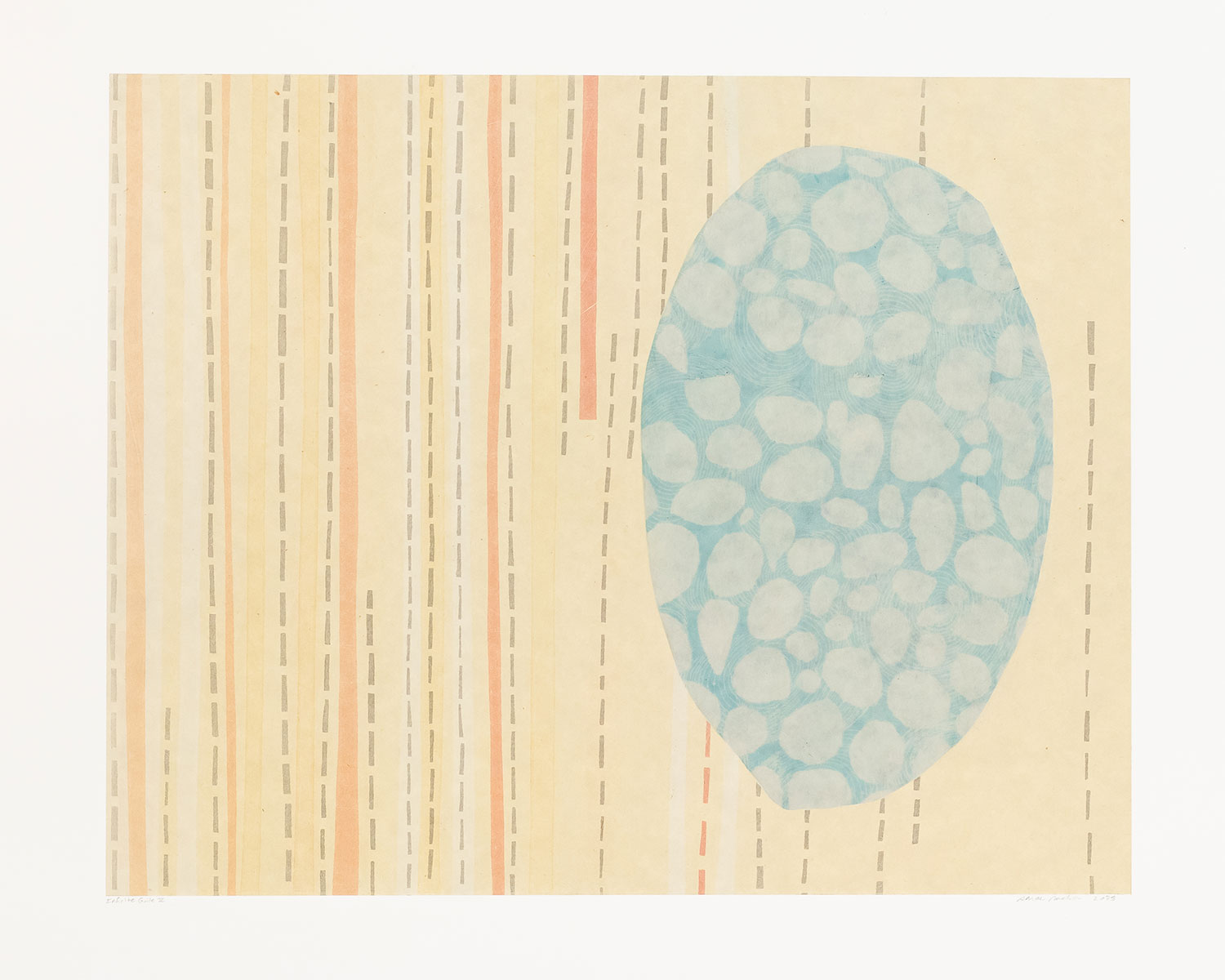 Sarah Smelser: "Infinite Guile V", 2023. Monotype, 22" x 25"