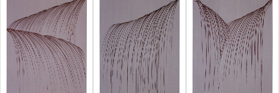 "Waterfall", 2008. Suite of three etchings. Image sizes: 31 1/2" x 23", paper sizes: 37 1/2" x 29" . Editions of 20.