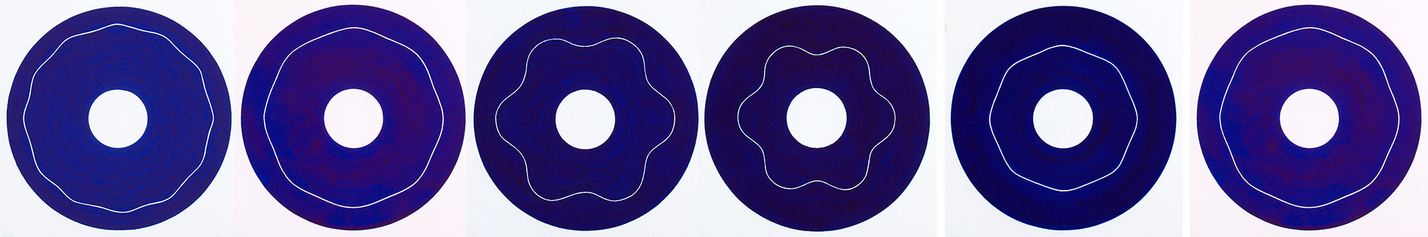 "Iris/1-6", 2000. Suite of six etchings, editions of 20.