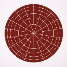 Rupert Deese: "Array 500/Brown", 2006. Woodcut on Arches Cover paper. 500 mm diameter/24 ½" x 24 ½", edition of 20.