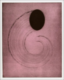 "Untitled (cornucopia)", 2001.  Photogravure mono print with chine colle'. Image: 28" x 22 ¼", paper: 35" x 29 ¼". Edition # 3/25.