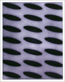 "Untitled (slanted orbs)", 2001.  Photogravure monoprint. Image: 28" x 22 ¼", paper: 35" x 29 ¼". Edition # 9/25.