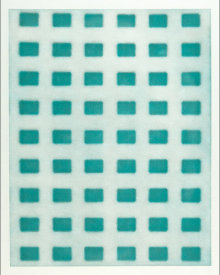 "Untitled (office windows)", 2001.  Photogravure monoprint. Image: 28" x 22 ¼", paper: 35" x 29 ¼". Edition # 14/25.