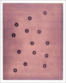 "Untitled (constellation)", 2001.  Photogravure monoprint with chine colle'. Image: 28" x 22 ¼", paper: 35" x 29 ¼". Edition # 3/25.
