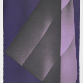 Kate Petley: "Marker #1", 2022. Unique photogravure and relief monoprint on Hahnemühle Copperplate paper. 24.75" x 20.25"