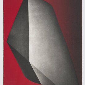 Kate Petley: "Signal #10", 2022. Unique photogravure and relief monoprint on Hahnemühle Copperplate paper. 24.75" x 20.25".