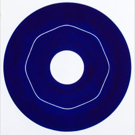 "Iris/5", 2000.  Etching, edition of 20. Image: 10" diameter, paper: 11" x 11".