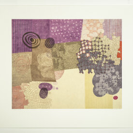 Sarah Smelser: "Defying The Laws VII", 2022. Monotype with chine collé. Image: 16.5" x 20", paper: 22.5" x 25".
