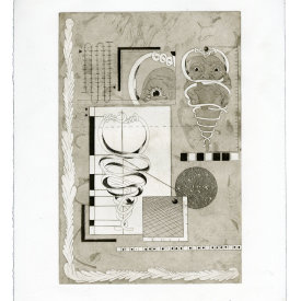 "Document V", 2020. Etching and aquatint, edition of 15. 15" x 11".