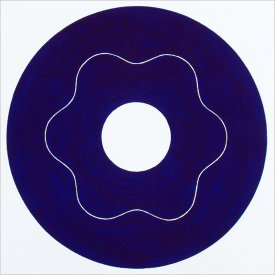 "Iris/4", 2000.  Etching, edition of 20. Image: 10" diameter, paper: 11" x 11".