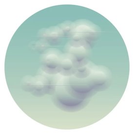 "Hudson Valley Cloud #41119", 2019. Archival pigment print on Hahnemühle Photo rag paper, edition of 3. Image: 56" diameter. Sheet: 60" x 60".