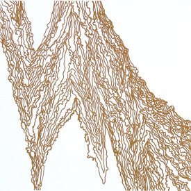 "Wood Drip lV", 2007.  Photo-etching, edition of 10. Image size: 16" x 16", paper size: 22" x 22".