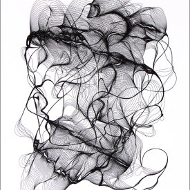 "Nest 45", 2008.  Etching, edition of 20. Image: 20" x 16", paper: 25" x 21".