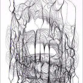 "Nest 920", 2008.  Etching, edition of 20. Image: 20" x 16", paper: 25" x 21".