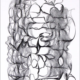 "Nest 452", 2008.  Etching, edition of 20. Image: 20" x 16", paper: 25" x 21".