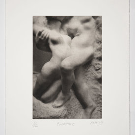 "Embrace", 2019. Photogravure, edition of 12. Image size: 12" x 8", sheet size: 18"x 14"