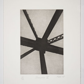 "Trestle V", 2019. Photogravure, edition of 12. Image size: 12" x 8", sheet size: 18"x 14"