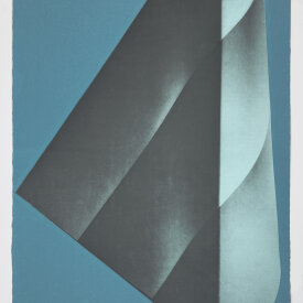 Kate Petley: "Marker 13" 2022. Photogravure monoprint on Hanhnemühle Copperplate paper, 24.75" x 20.25"