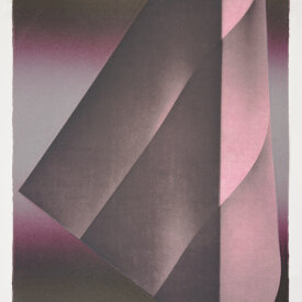 Kate Petley: "Marker 10" 2022. Photogravure monoprint on Hahnemühle Copperplate paper, 24.75" x 20.25"