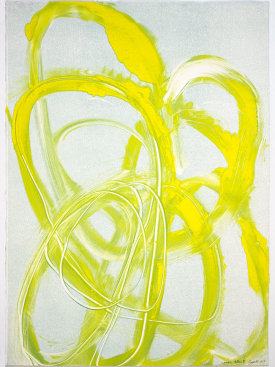 "Lemon Yellow III", 2017. Monotype, 29 1/2" x 21".