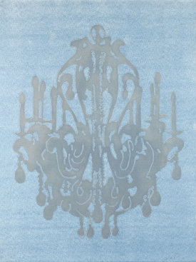 "Rococo 6", 2016. Monoprint on Arches Cover paper. 42 ½" x 31 ¾".