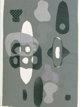 "Untitled", 2010. Monotype on fabric and paper. 22" x 15".