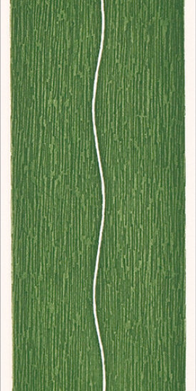 "Slip/4", 1998. Etching, edition of 20. Image: 10" x 3", paper: 14" x 9".