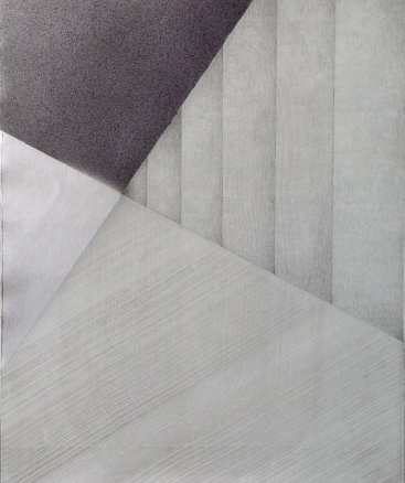 Kate Petley: "Replay 4", 2020. Intaglio, acrylic and graphite. 28 1/4" x 21 7/8".