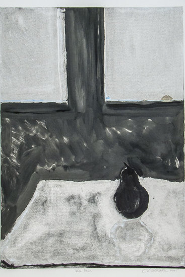 "Pale Pear", 2005. Monotype. Image: 24" x 17", paper: 30" x 22".